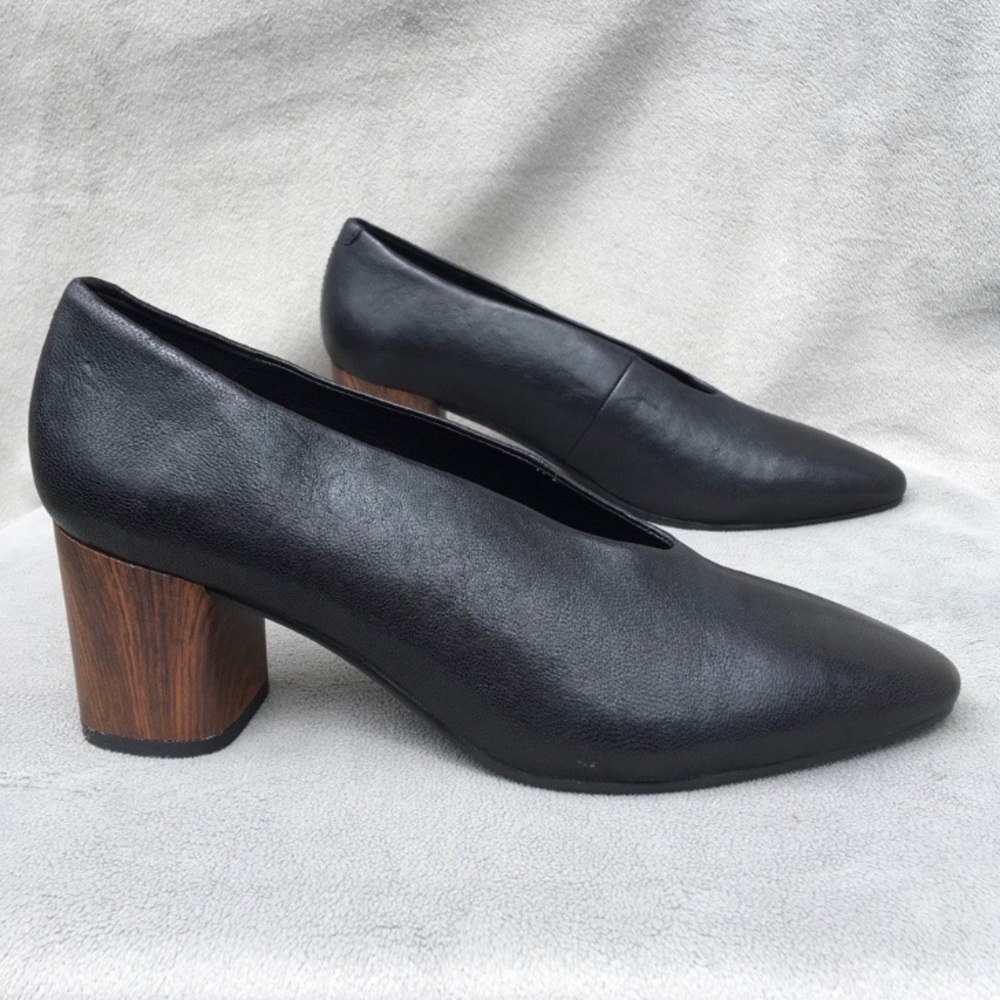 Vagabond Eve Black Leather Heels